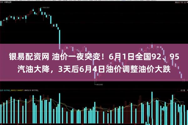 银易配资网 油价一夜突变！6月1日全国92、95汽油大降，3天后6月4日油价调整油价大跌